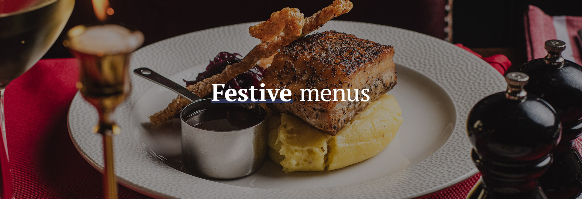 Christmas menu at The Brandling Arms